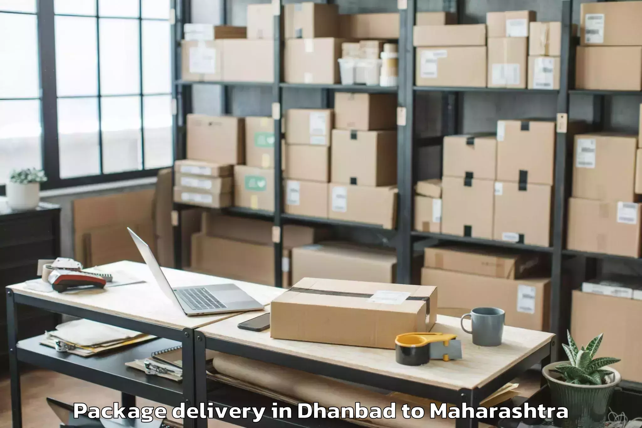 Top Dhanbad to Airoli Package Delivery Available